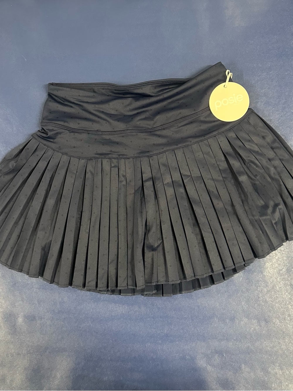 NWT Posie Navy & Black Polka Dot Pleated Tennis Skort - S